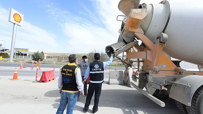 Elazığ Belediyesi'nden Beton Mikserlerine Denetim