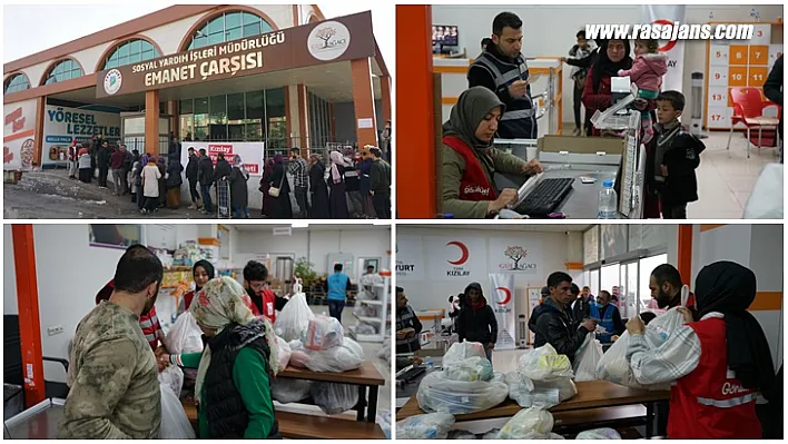 Emanet Çarşımızda Beş Ayda 110 Bin 257 Adet Yardım Paketi Dağıtıldı