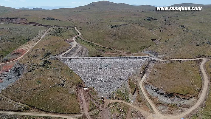 Erzurum Merkez Yakutiye Köşk Barajında Çalışmalar Aralıksız Devam Ediyor