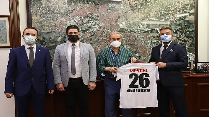 Eskişehirspor Yönetimi'nden  Başkan Büyükerşen'e Ziyaret