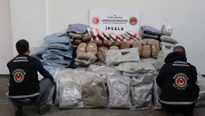 Gümrük Muhafaza Ekiplerince İpsala'da 257 kilogram esrar ele geçirildi