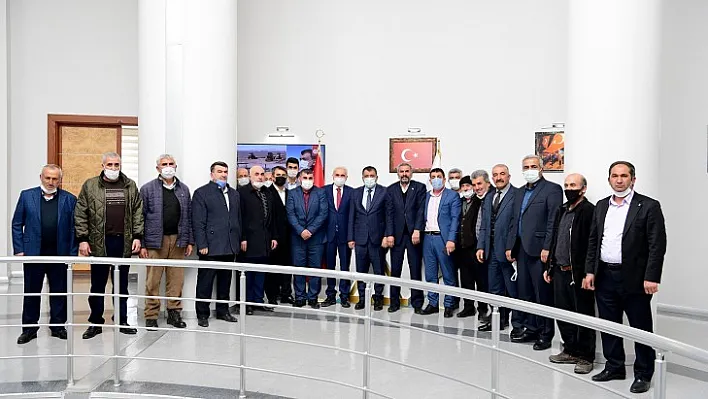 Hekimhan Heyetinden Başkan Gürkan'a Teşekkür Ziyaret