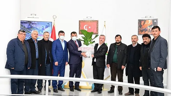 Hekimhan Mhp Teşkilatı'ndan Başkan Gürkan'a Ziyaret