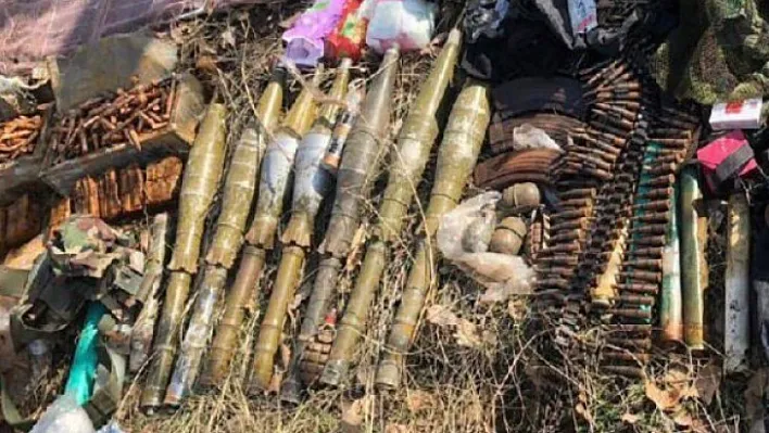Irak'ın kuzeyinde el bombası ve mühimmat ele geçirildi