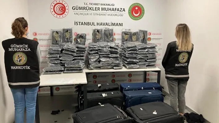 İstanbul Havalimanı'nda 155 kilogram uyuşturucu ele geçirildi