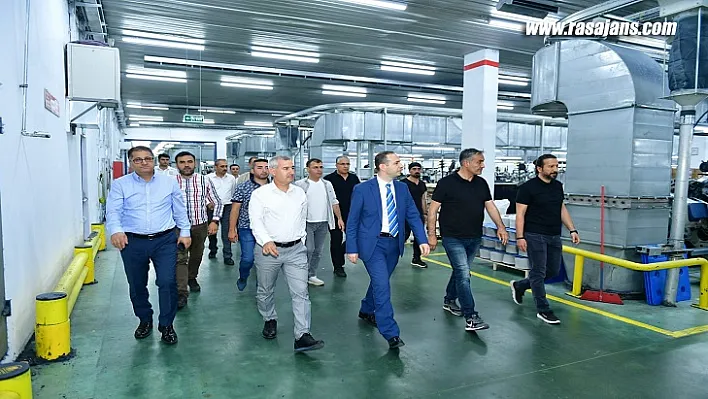 Kaymakam Uğurlu İle Başkan Çınar, OSB. Fabrikalarına Ziyaret