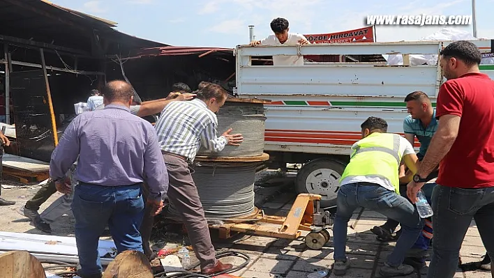 Keskin'den işyeri yanan esnafa ziyaret