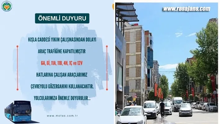 Kışla Caddesinde Yıkımlar Başladı