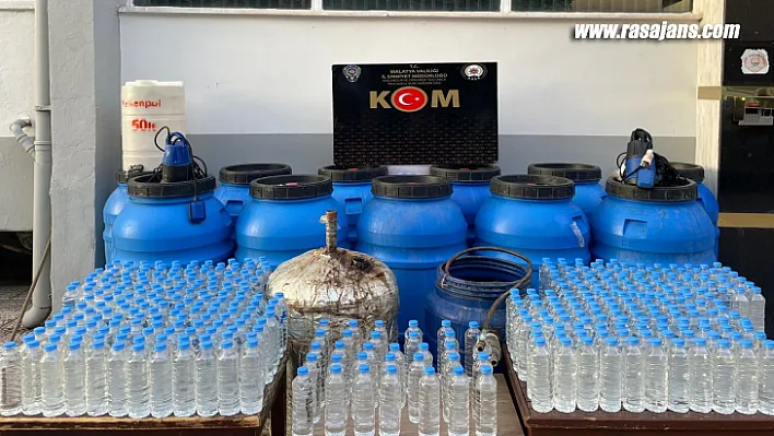Koyunoğlu Mah. Sahte Rakı İmalathanesine Polis Baskını