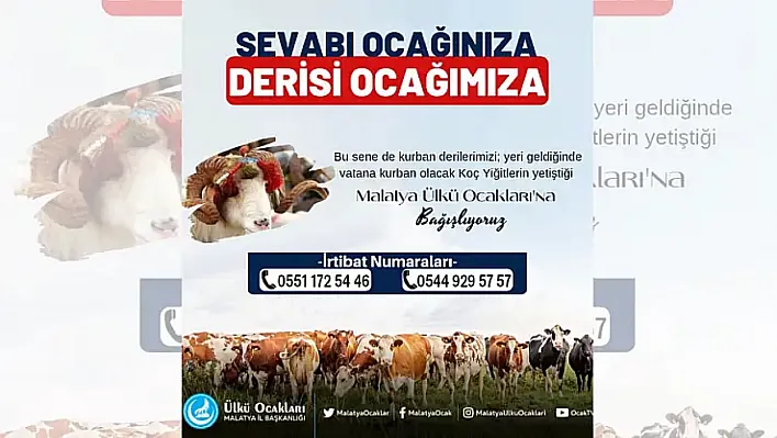 Kurban Derisiyle Destek Ver Millî Gençliğe Umut Ol!