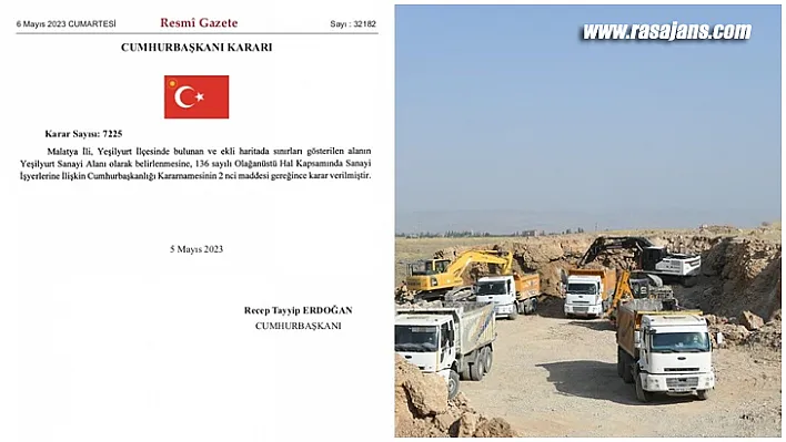 Malatya Yeni Sanayi Sitesine Kavuşuyor