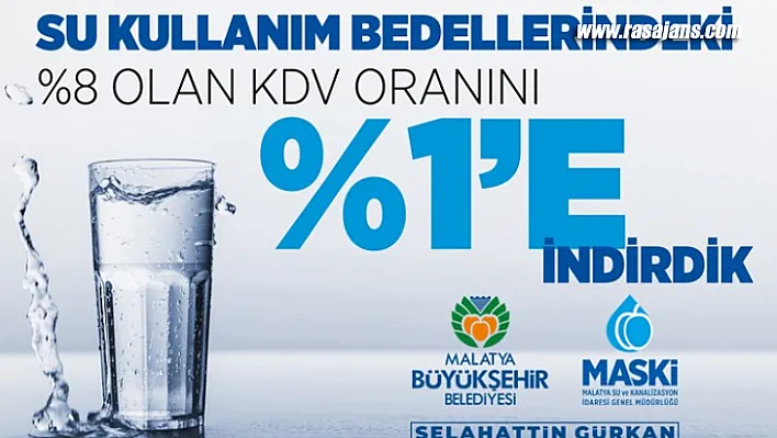 Maski, Su Fiyatlarında Kdv İndirimi Yaptı