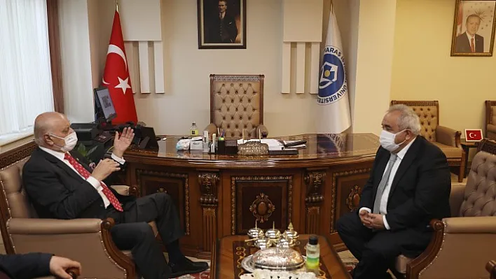 Mehmet Sağlam'dan Kiü Rektörü Prof. Dr. Sami Özgül'e Hayırlı Olsun Ziyareti