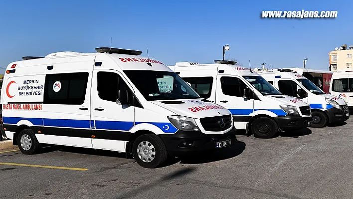 Mersin Büyükşehir'den 'Hasta Nakil Ambulansı' Hizmeti