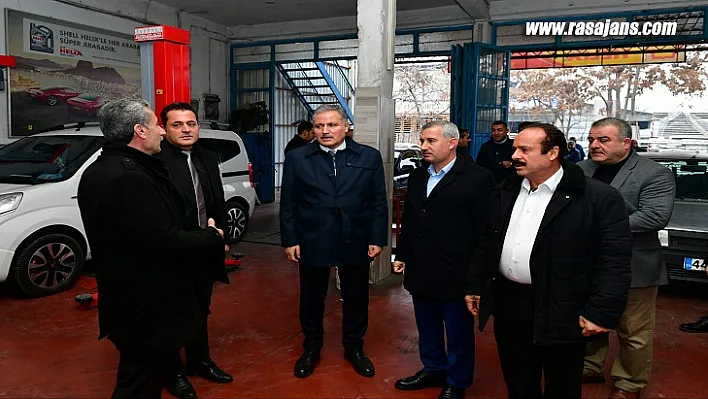 Milletvekili Çakır İle Belediye Başkanı Çınar, Sanayi Esnafının Taleplerini Dinledi