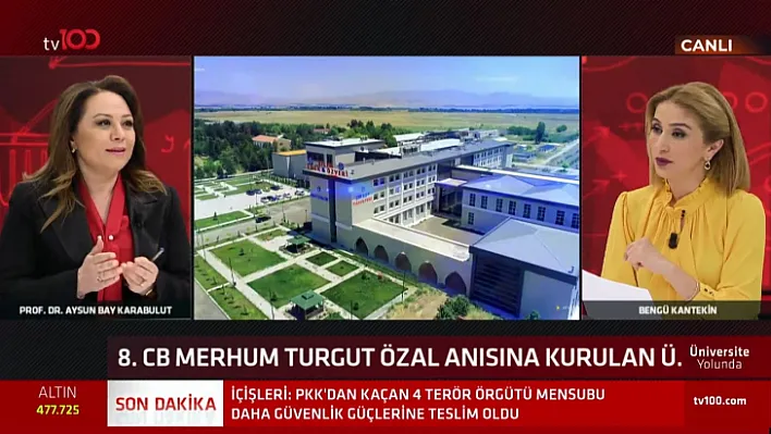 Rektör Karabulut, ÜniversiteYolunda Programının Konuğu Oldu