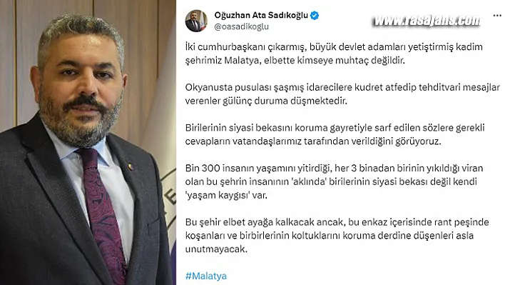 Sadıkoğlu Malatyalıların Yaşam Kaygısı Var