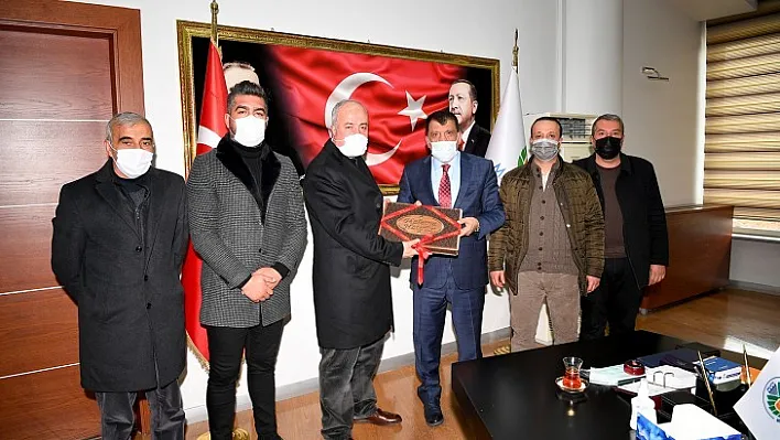 Şire Pazarı Yönetiminden Başkan Gürkan'a Teşekkür Ziyareti