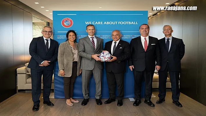 TFF Başkanı Mehmet Büyükekşi'den Aleksander Ceferin'e ziyaret