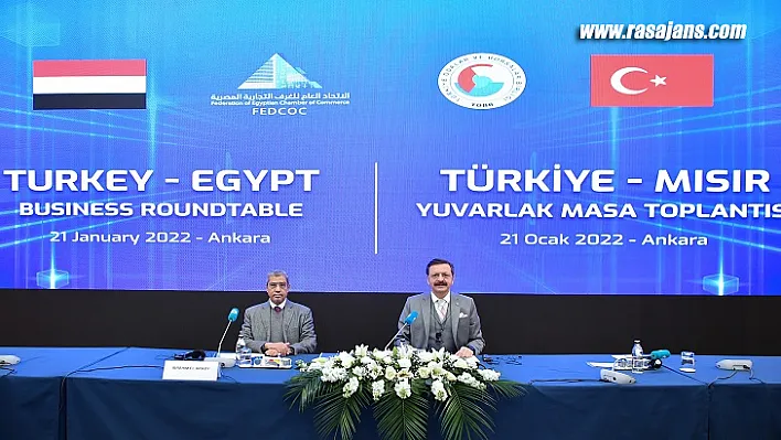 TOBB'da Düzenlenen Türkiye Mısır Yuvarlak Masa Toplantısında Bir Araya Geldi.