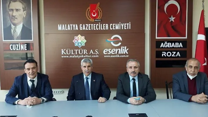 Türk Ocağı Başkanı Günata Gazeteciler Cemiyetini Ziyaret Etti