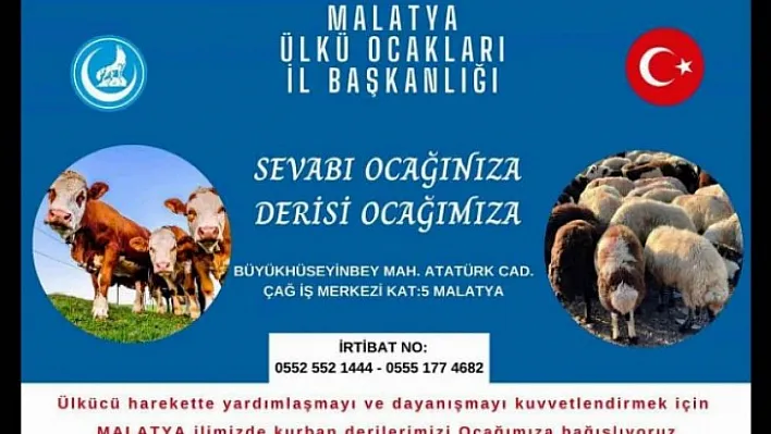 Ülkü Ocakları İl Bşk. Şengönül' Sevabı Ocağınıza, Derisi Ocağımıza'