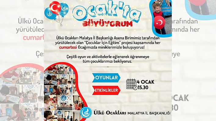 Ülkü Ocakları'ndan Anlamlı Adım Ocakta Büyüyorum' Projesi