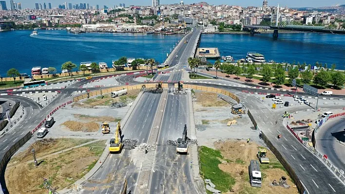 Unkapanı Köprüsü'nün Yıkımı Tamamlanıyor