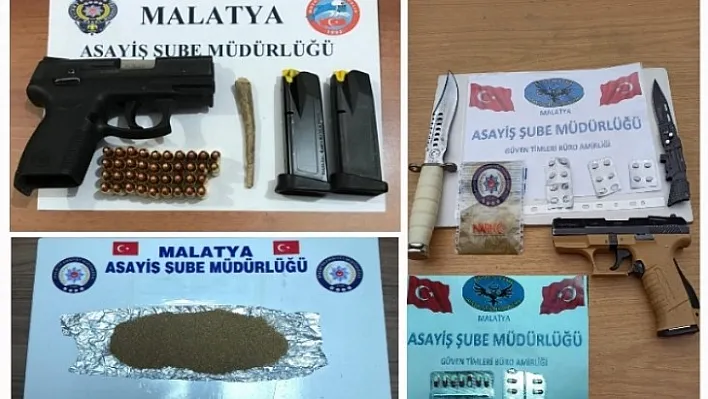 Uyuşturucu Madde, Hap ve Silah Ele Geçirildi