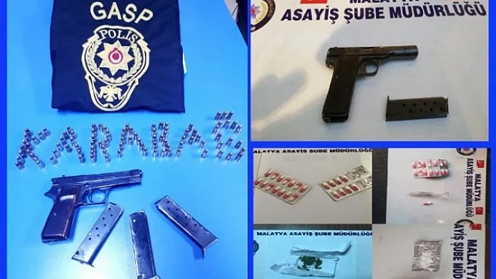 Uyuşturucu ve Uyarıcı Haplar ile Silah Ele Geçirildi!