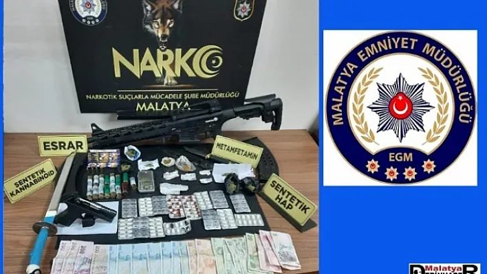 Uzun Namlulu silah, Uyuşturucu Madde Ele Geçirildi