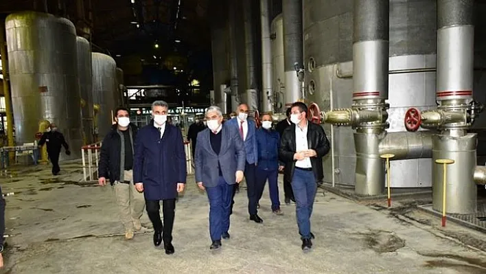 Vali Baruş, Şeker Fabrikasında İncelemelerde Bulundu