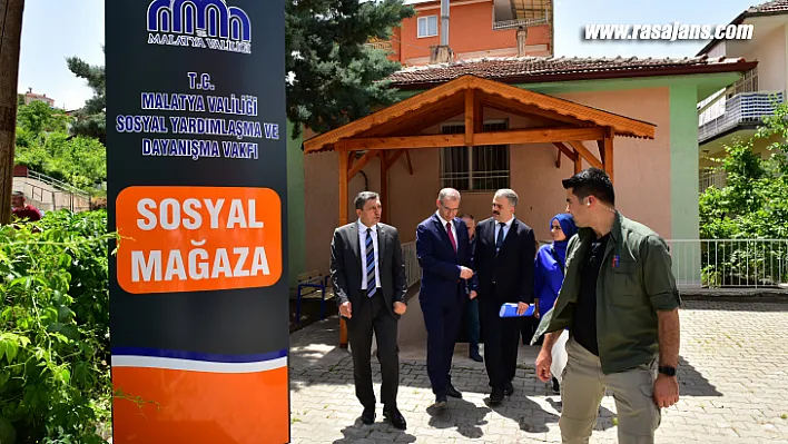 Vali Şahin, SYDV Sosyal Mağazada İncelemelerde Bulundu