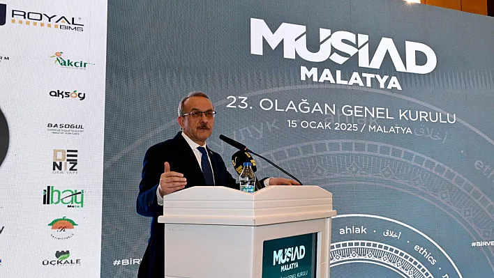 Vali Seddar Yavuz, MÜSİAD Malatya 23. Olağan Genel Kurulu'na Katıldı