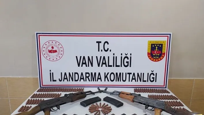 Van'da tüfek ve el bombası ele geçirildi
