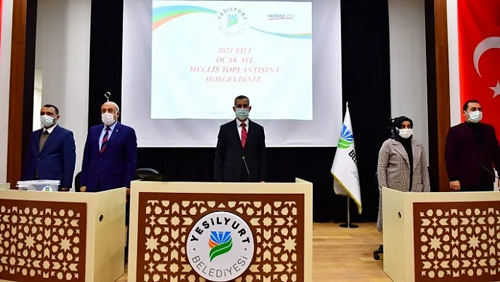Yeşilyurt Belediye Meclisi, 2021 Yılının İlk Toplantısını Yaptı