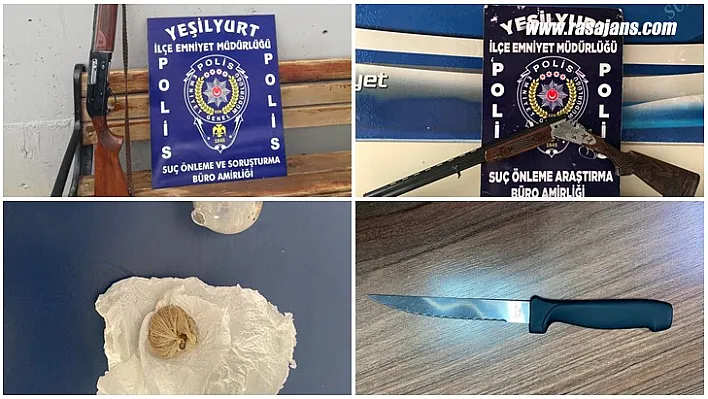 Yeşilyurt İlçesinde Asayiş Olayları