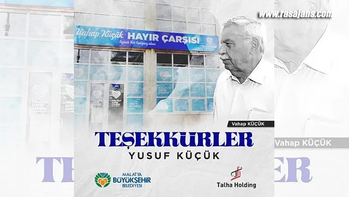 Yusuf Küçük'ten Vahap Küçük Hayır Çarşısına 1 Milyon 500 Bin Liralık Yardım