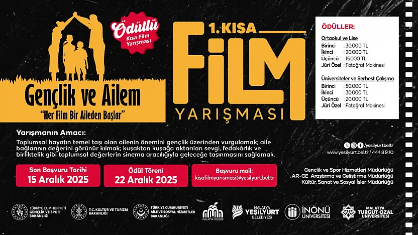 1. Kısa Film Festivali'nde Son Başvuru 15 Aralık!